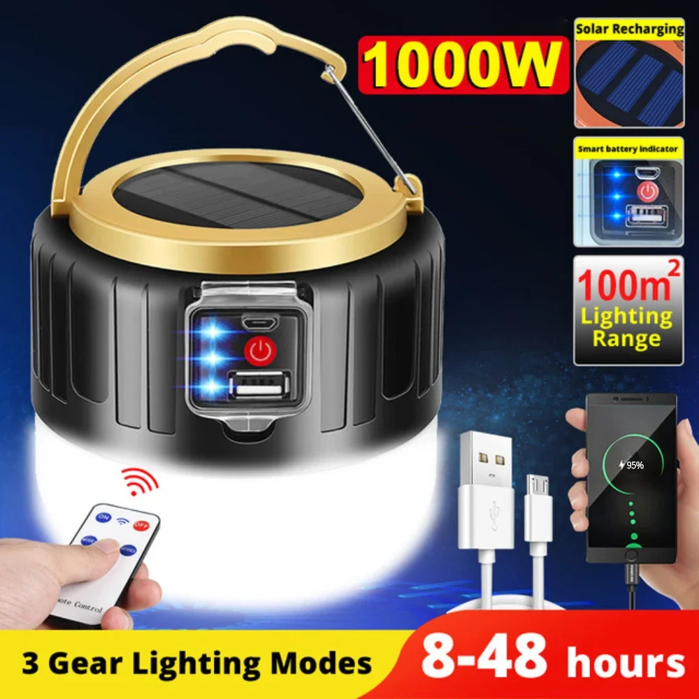 Outdoor Lighting Transformer - Solar LED Camping Light Waterproof Rechargeable