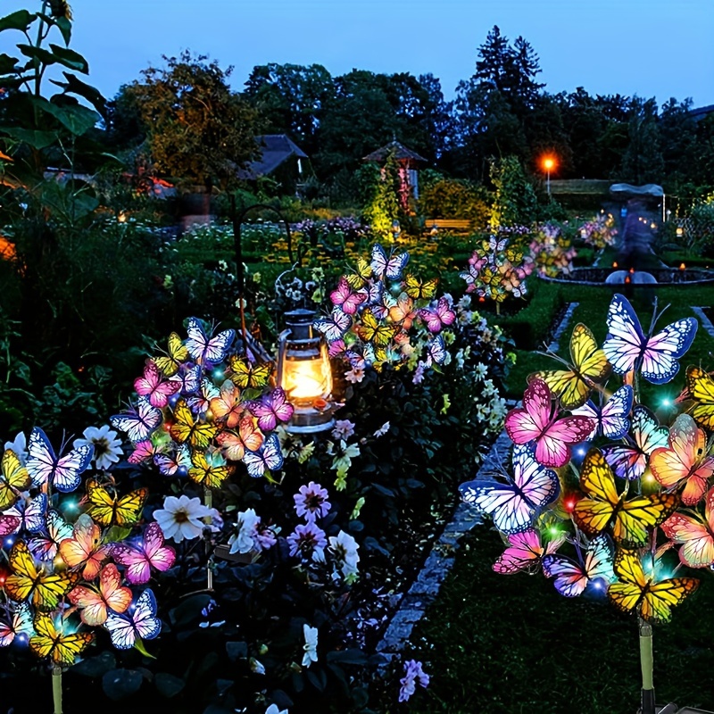 Outdoor Lighting Quality - Solar LED Butterfly Garden Lights Waterproof