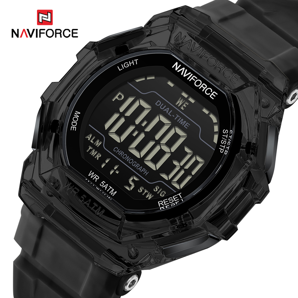 Outdoor Lighting Timer - NAVIFORCE Multifunction Men LED Digital Watch