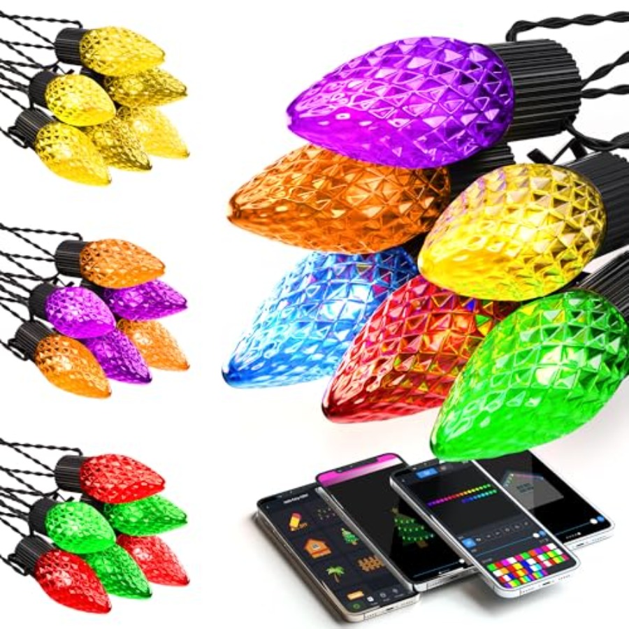 Outdoor Lighting Event - Outdoor Christmas lights, PVC-coated copper wire,