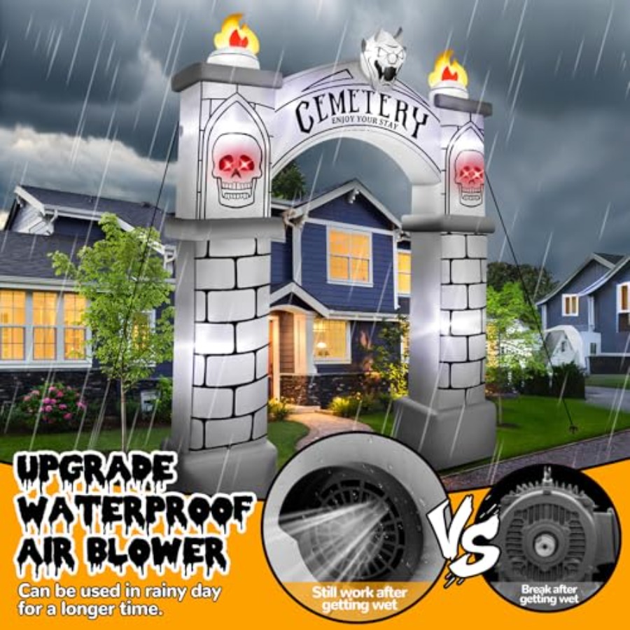 10FT Tall Halloween Archway In - Outdoor Lighting Event review and price