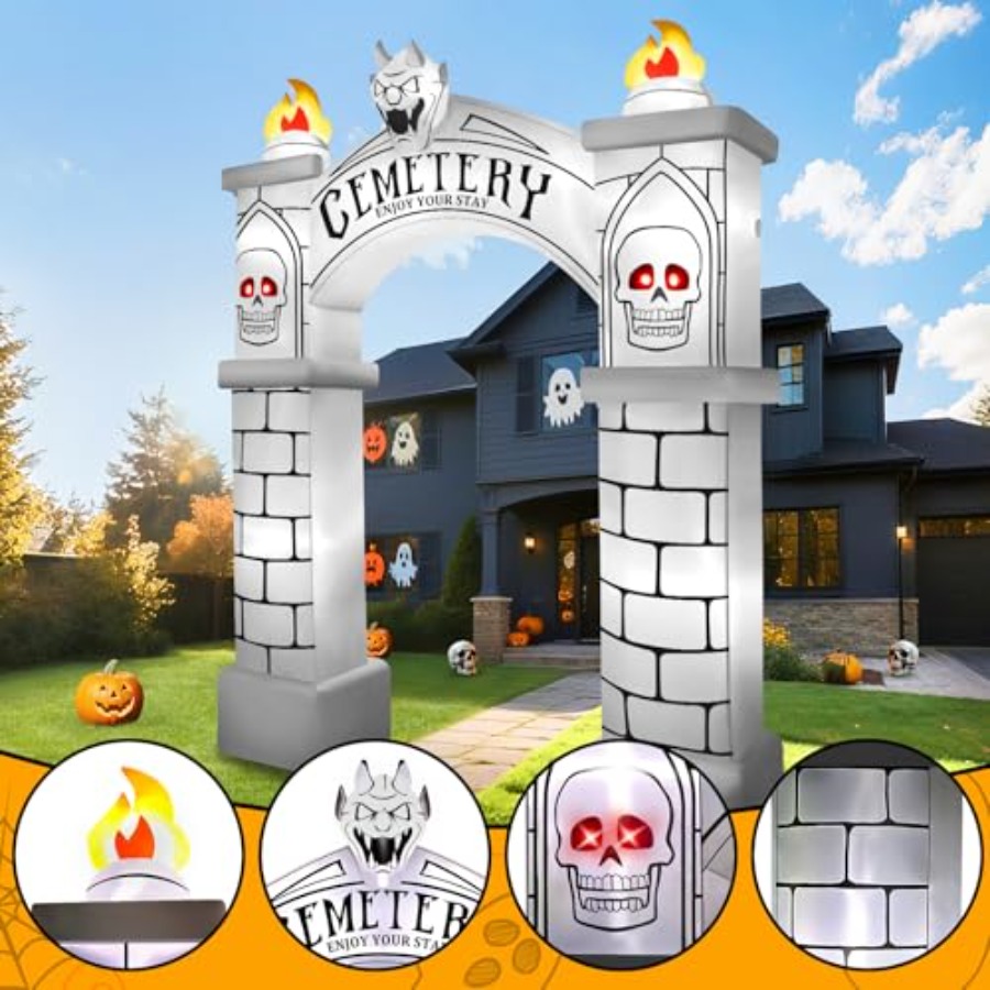10FT Tall Halloween Archway In - Outdoor Lighting Event review and price