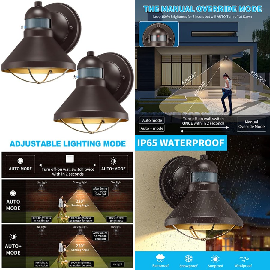 2 Pack Motion Sensor Outdoor L - Outdoor Lighting Solar review and price