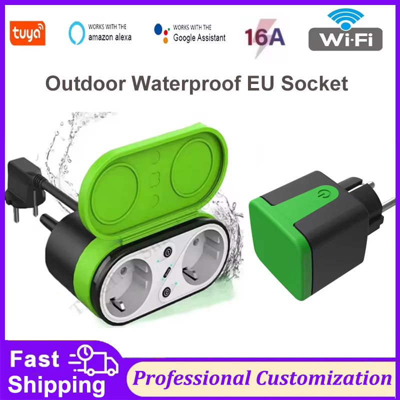 Tuya EU 16A Wifi Smart Outdoor - Outdoor Lighting Timer review and price