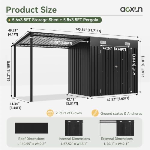 6x4FT Outdoor Storage Shed & H - Outdoor Lighting Solar review and price