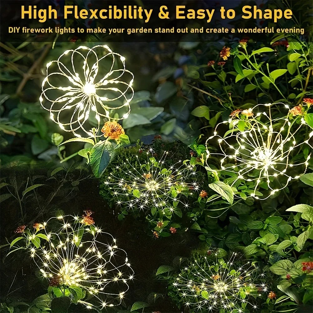 Solar LED Firework Fairy Light - Outdoor Lighting Event review and price