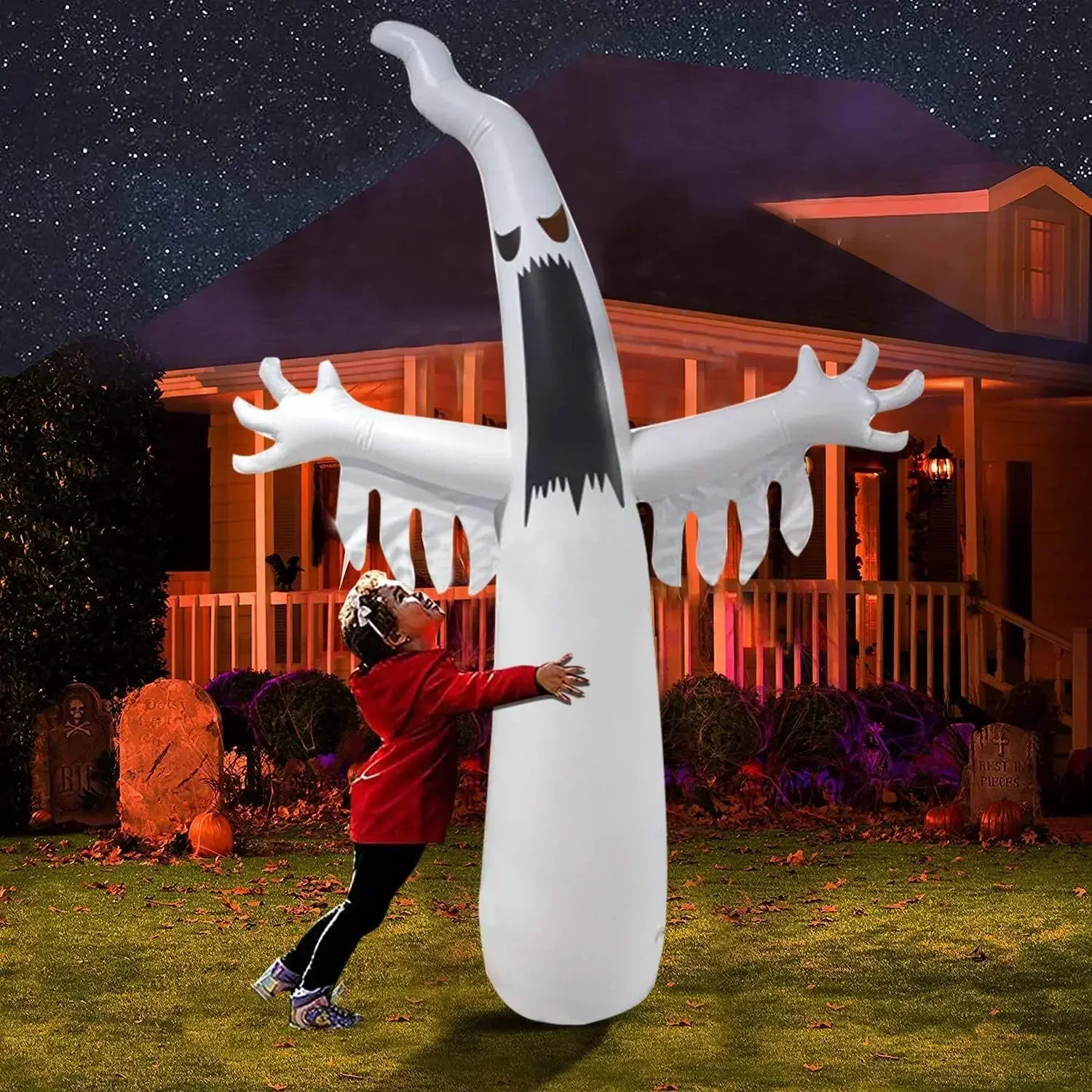 Halloween Inflatable Scary Gho - Outdoor Lighting Event review and price