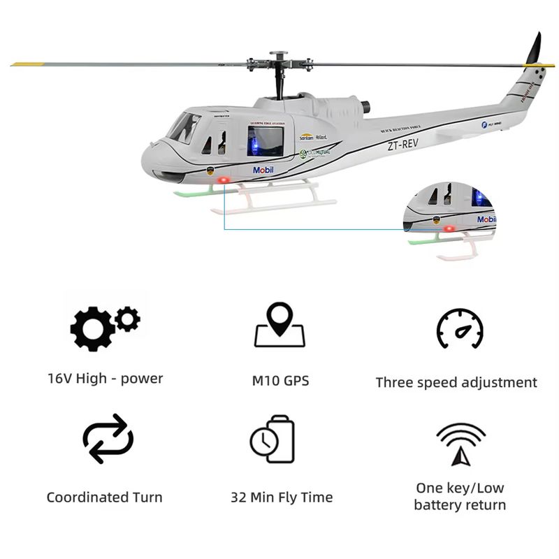 FLYWING UH1 remote control hel - Outdoor Lighting Cable Uk review and price