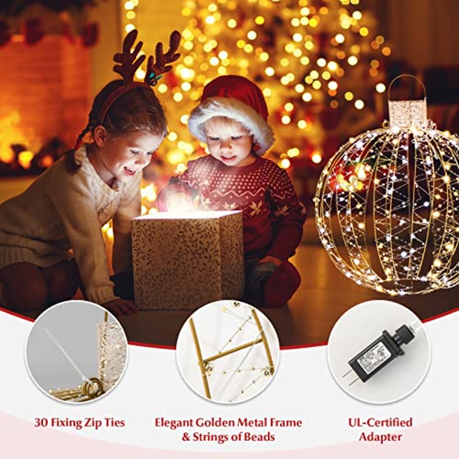 3 PCS Christmas LED Ball Light - Outdoor Lighting Event review and price