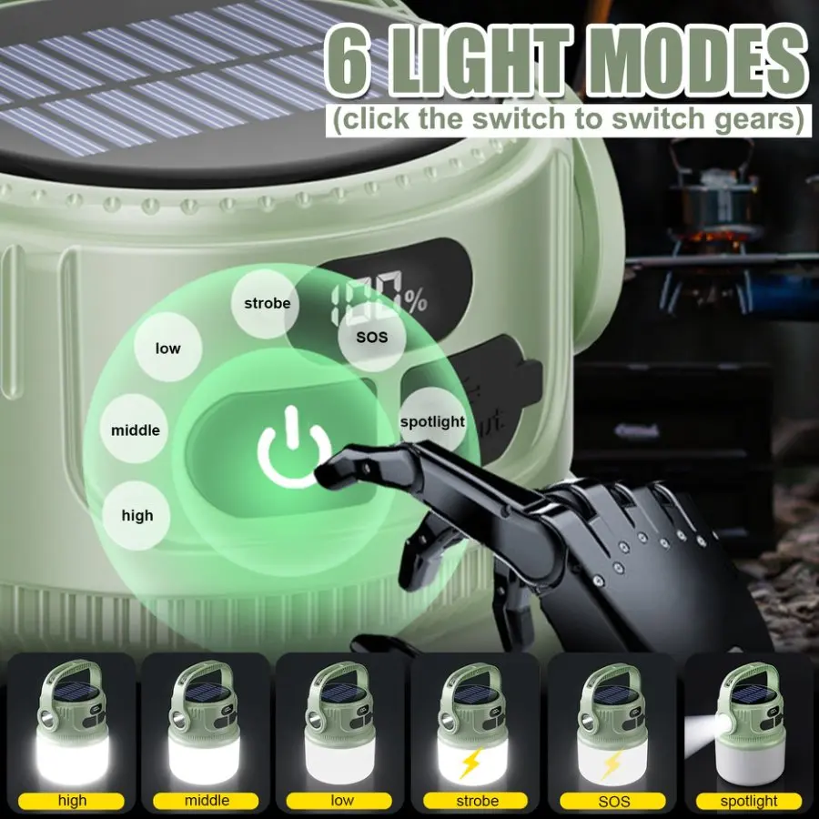 Solar Rechargeable Camping Lan - Outdoor Lighting Transformer review and price