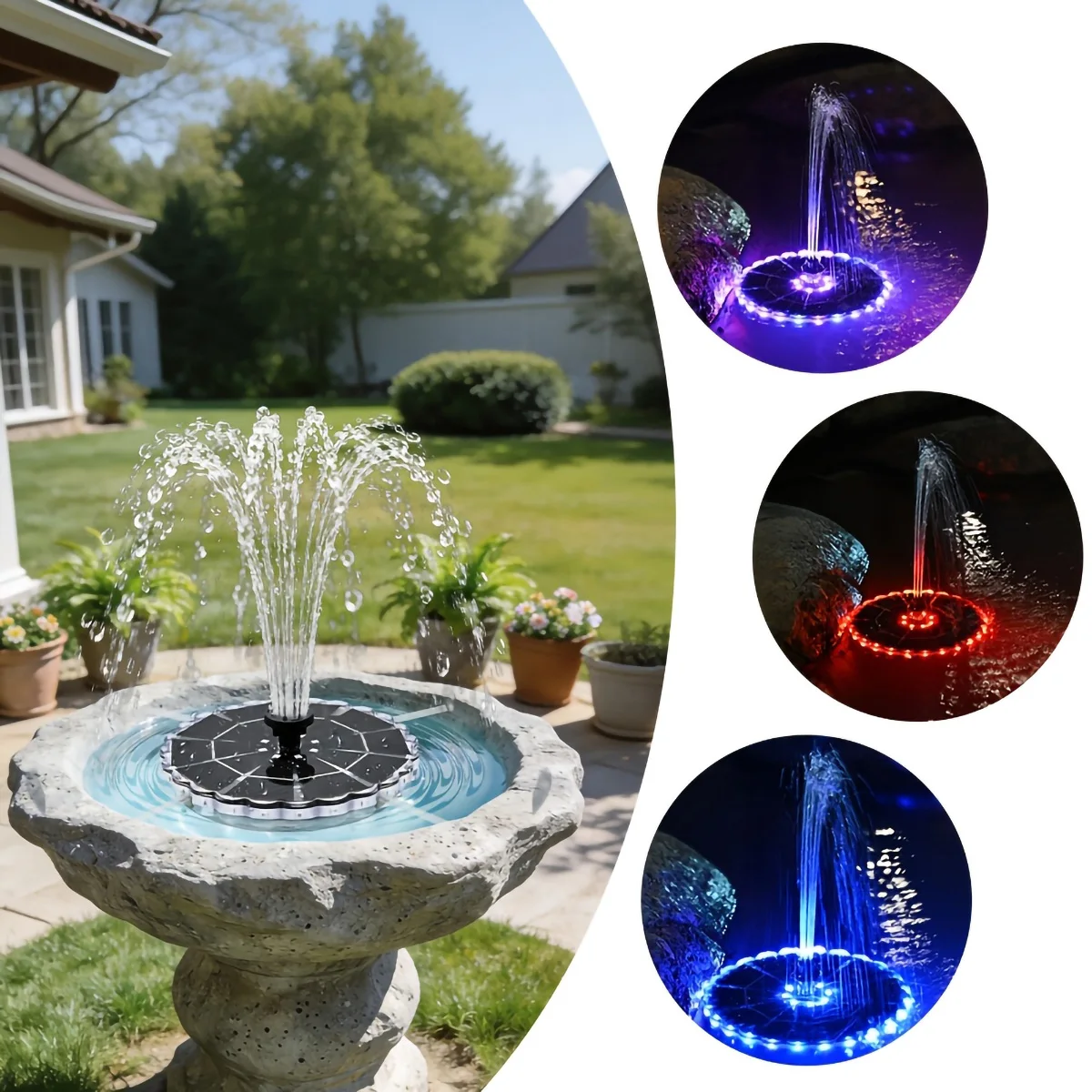 3.5W Outdoor Solar Fountain fo - Outdoor Lighting Quality review and price