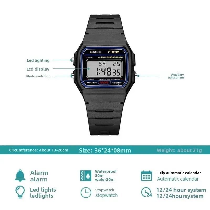 Casio F-91W-1 Fashion Retro Sm - Outdoor Lighting Timer review and price