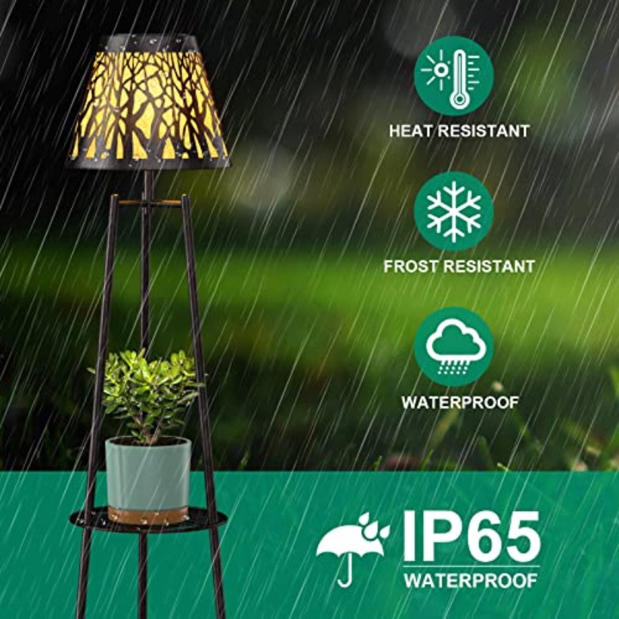 2 Pack Outdoor Solar Floor Lam - Outdoor Lighting Solar review and price