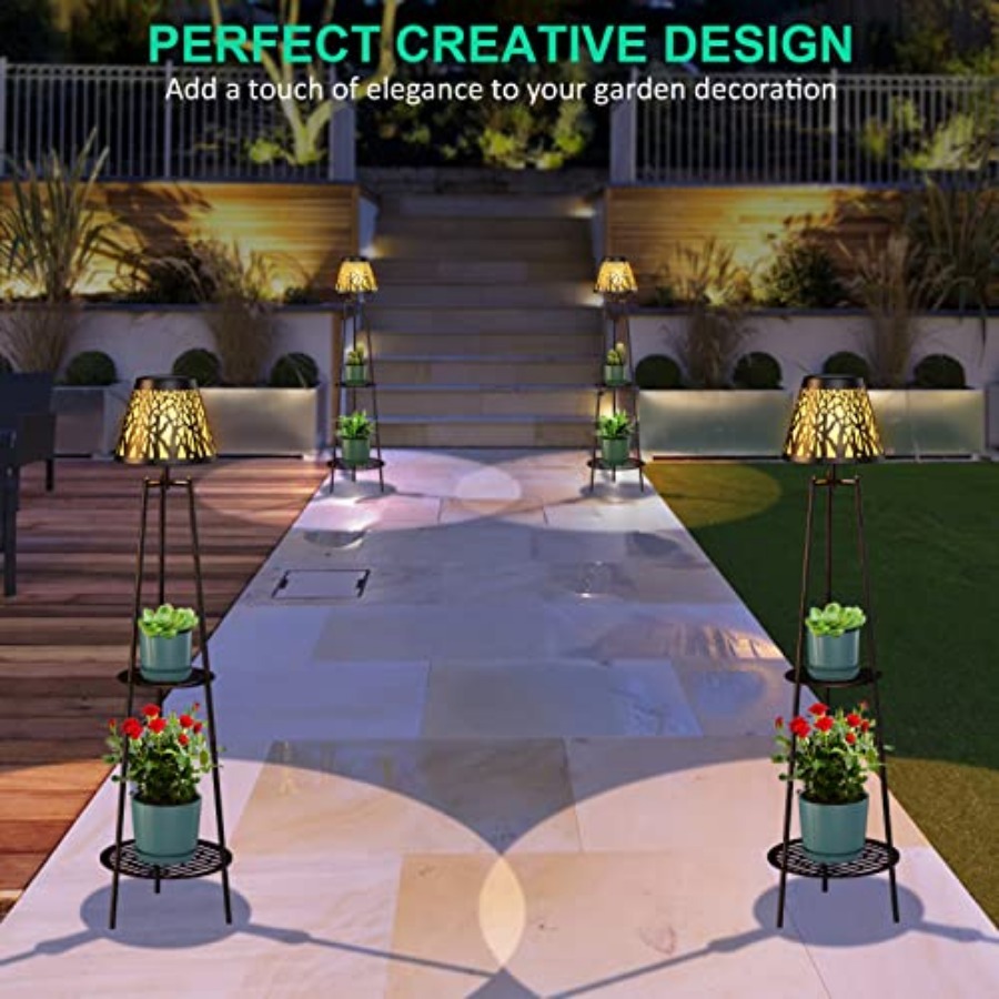 2 Pack Outdoor Solar Floor Lam - Outdoor Lighting Solar review and price