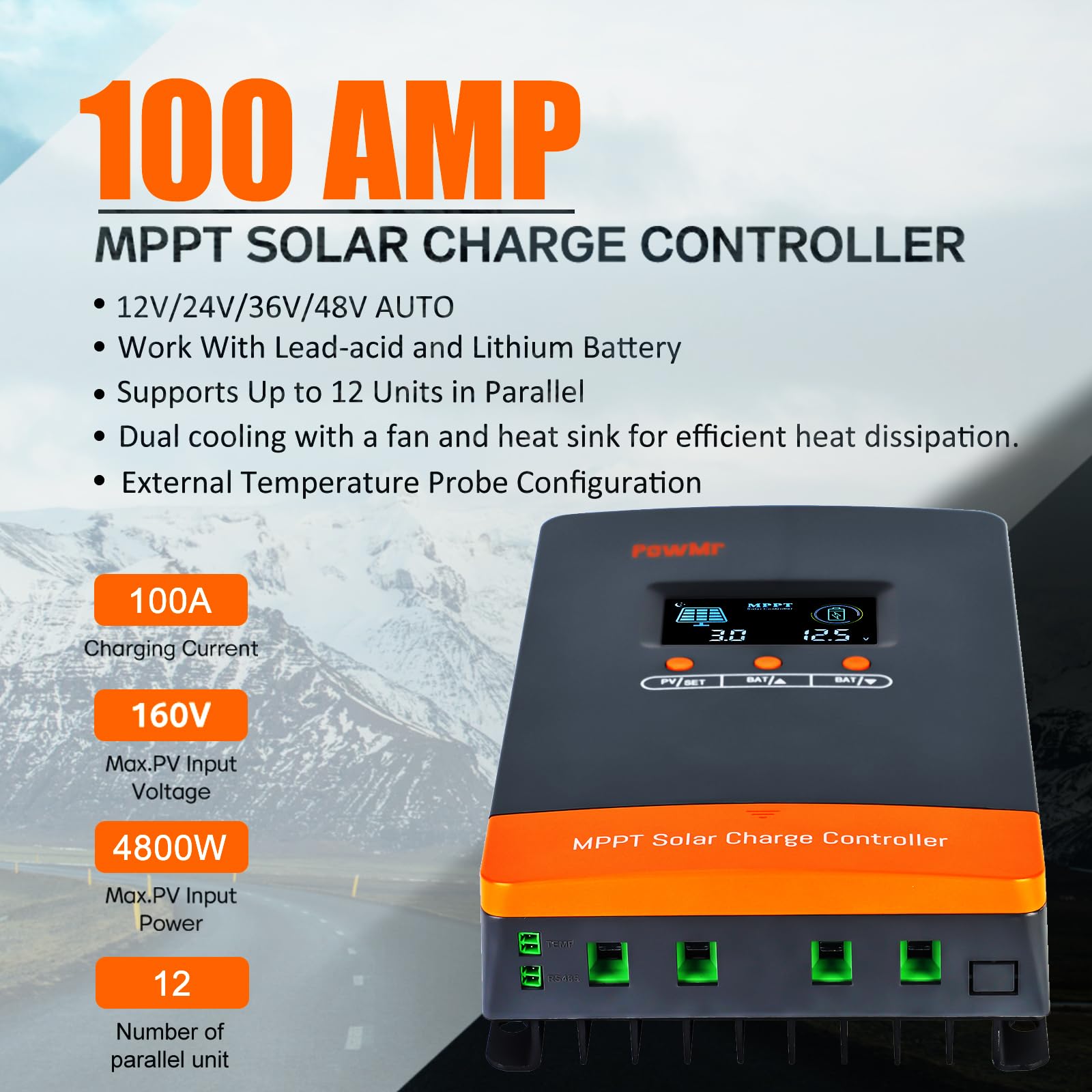 PowMr 100A MPPT Solar Charge C - Outdoor Lighting Warehouse review and price
