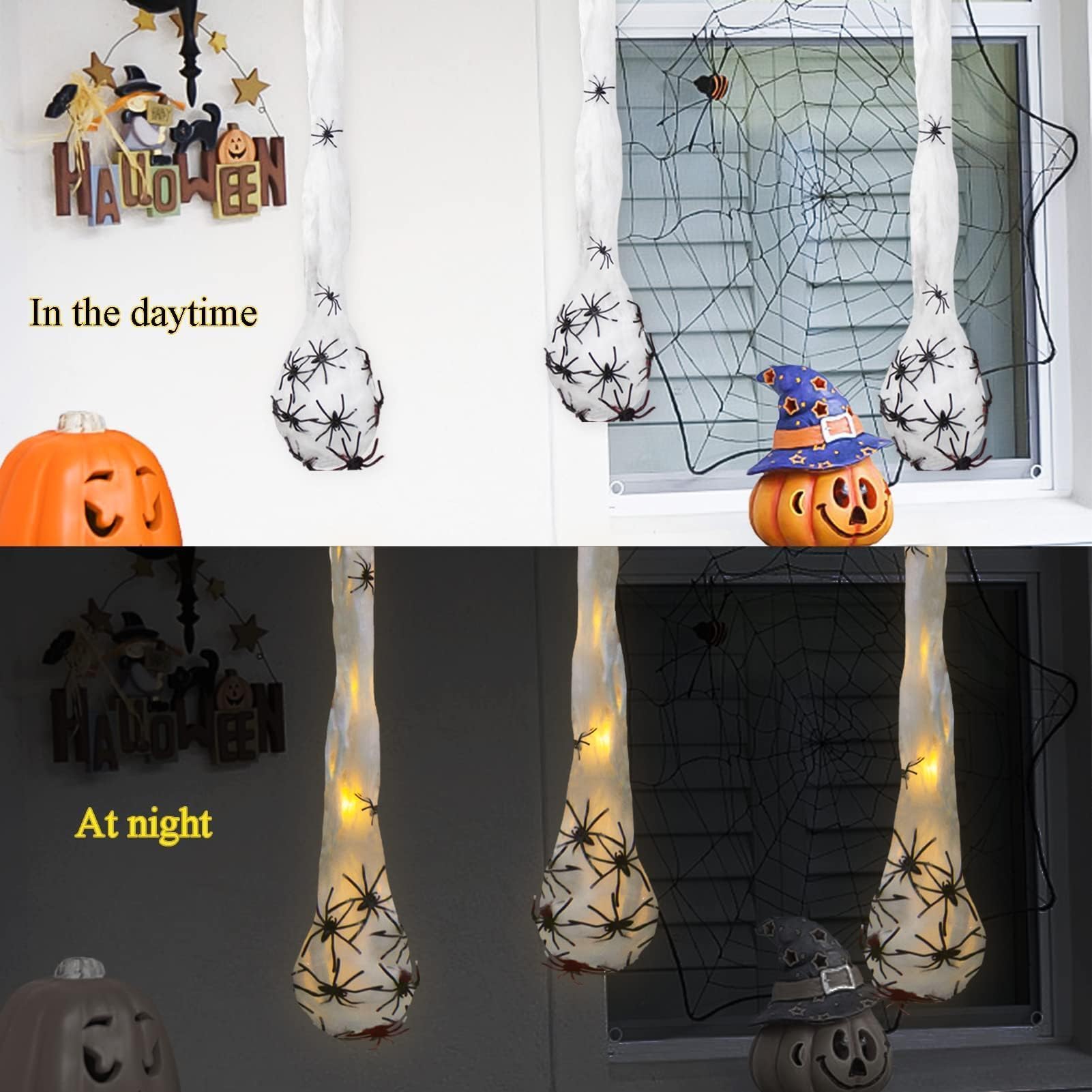 3pcs Halloween Glowing Spider  - Outdoor Lighting Event review and price