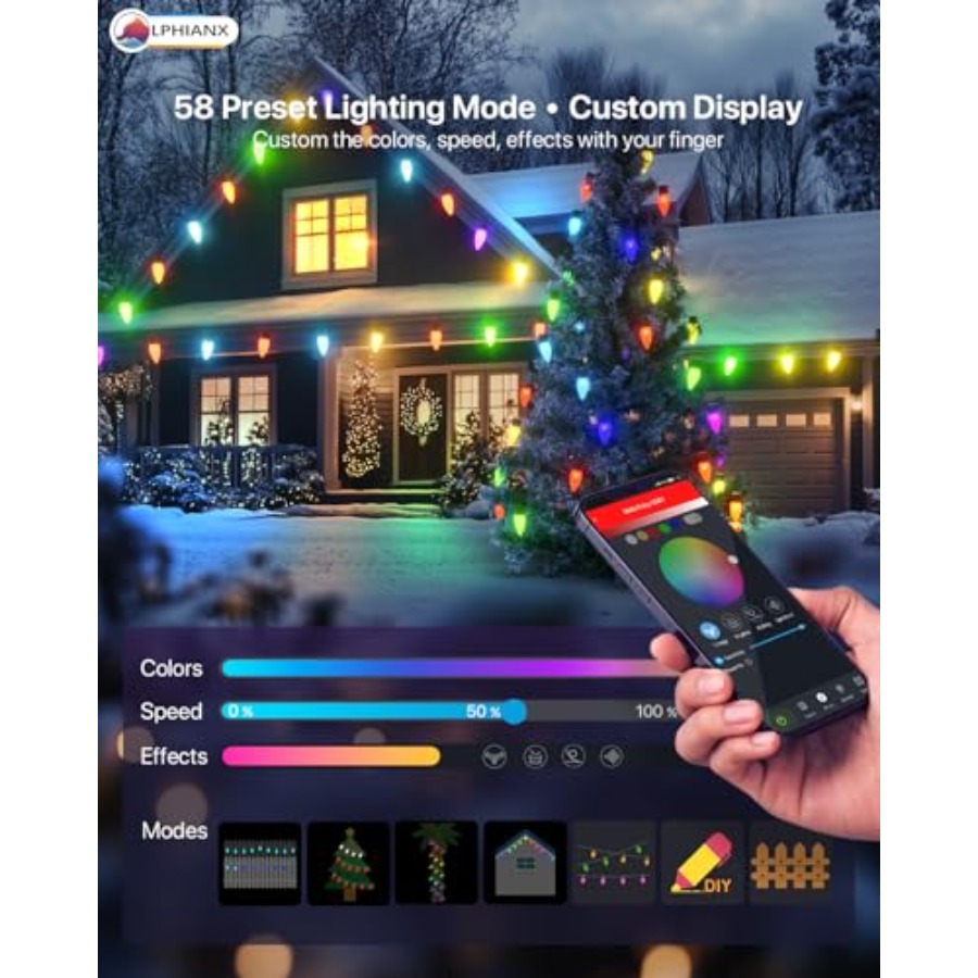 Outdoor Christmas lights, PVC- - Outdoor Lighting Event review and price