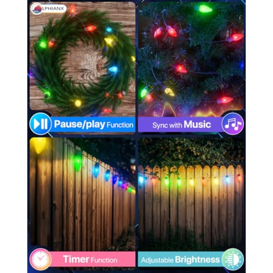 Outdoor Christmas lights, PVC- - Outdoor Lighting Event review and price