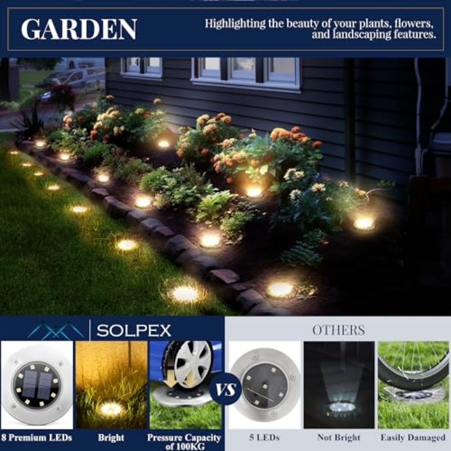 Solar Ground Lights Solar Ligh - Outdoor Lighting Solar review and price
