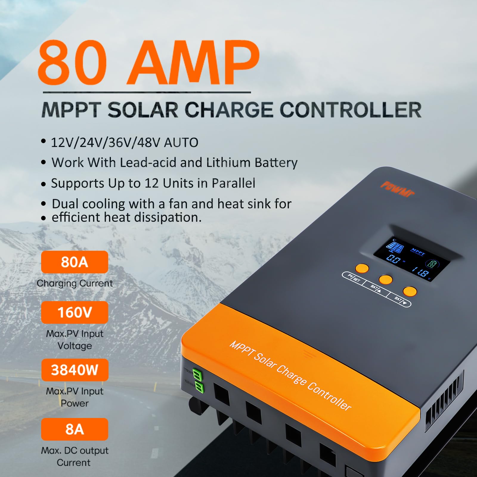 PowMr USA 80A MPPT Solar Charg - Outdoor Lighting Warehouse review and price